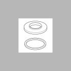 DELTA TRINSIC ROMAN TUB HANDLE BASE AND GASKET, CHAMPAIGN BRONZE