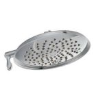 Chrome two-function 9" diameter spray head eco-performance rainshower showerhead