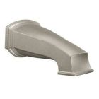 Brushed nickel nondiverter spouts
