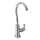 Chrome one-handle beverage faucet