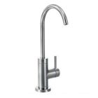 Chrome one-handle beverage faucet