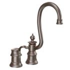 Oil rubbed bronze one-handle bar faucet