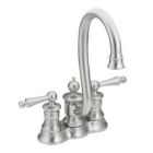 Classic stainless two-handle bar faucet