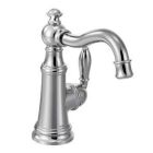 Chrome one-handle bar faucet