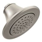 Brushed nickel one-function 5-7/8" diameter spray head eco-performance showerhead showerhead