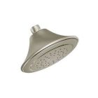 Brushed nickel one-function 6-1/2" diameter spray head eco-performance showerhead showerhead