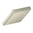Brushed nickel one-function 6" diameter spray head eco-performance rainshower showerhead
