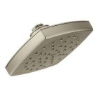 Brushed nickel one-function 6" diameter spray head rainshower showerhead