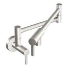 Spot resist stainless two-handle kitchen faucet