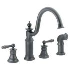Wrought iron two-handle kitchen faucet