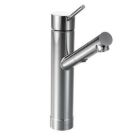 Chrome one-handle pullout kitchen faucet