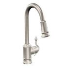 Spot resist stainless one-handle pulldown kitchen faucet