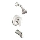 Brushed nickel Posi-Temp(R) tub/shower