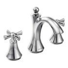 Chrome two-handle bathroom faucet