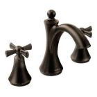 Oil rubbed bronze two-handle bathroom faucet