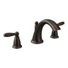 Oil rubbed bronze two-handle roman tub faucet