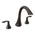 Oil rubbed bronze two-handle roman tub faucet