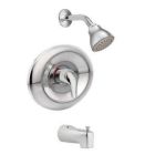 Chrome Posi-Temp(R) tub/shower