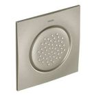 Brushed nickel body spray
