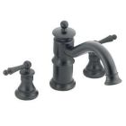 Wrought iron two-handle roman tub faucet