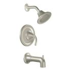 Brushed nickel Moentrol(R) tub/shower