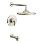 Brushed nickel Posi-Temp(R) tub/shower