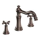 Oil rubbed bronze two-handle roman tub faucet