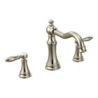 Polished nickel two-handle roman tub faucet