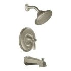 Brushed nickel Posi-Temp(R) tub/shower