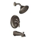 Oil rubbed bronze Posi-Temp(R) tub/shower