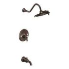 Oil rubbed bronze Posi-Temp(R) tub/shower