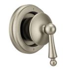 Brushed nickel transfer valve trim