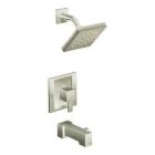 Brushed nickel Moentrol(R) tub/shower