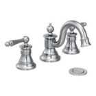Chrome two-handle bathroom faucet
