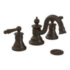 Oil rubbed bronze two-handle bathroom faucet
