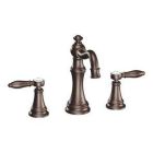 Oil rubbed bronze two-handle bathroom faucet