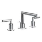 Chrome two-handle bathroom faucet