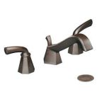 Oil rubbed bronze two-handle bathroom faucet