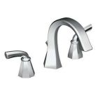 Chrome two-handle bathroom faucet