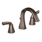 Oil rubbed bronze two-handle bathroom faucet