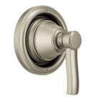 Brushed nickel transfer valve trim