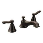 Oil rubbed bronze two-handle bathroom faucet