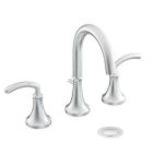 Chrome two-handle bathroom faucet