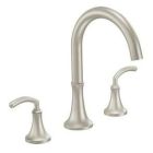 Brushed nickel two-handle roman tub faucet