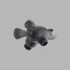 3-Way Shower Arm Diverter With Hand Shower Mount