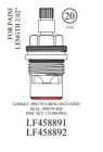 WALTER LF458891, PAINI CERAMIC CARTRIDGE, HOT 