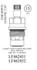 WALTER, LF462452, SEPCO LAVATORY  FAUCET CERAMIC CARTRIDGE,  COLD