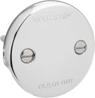 WATCO, 18002-CP, 2-HOLE FACE PLATE KIT WITH 2 SCREWS, CHROME PLATED