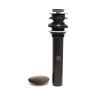 CSB, 398MB, 1 1/4" LAVATORY PUSH POP-UP WASTE, MATTE BLACK
