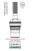 WALTER, LF464912, ALTMANS (OLC4IW) .5" LAVATORY CERAMIC CARTRIDGE, COLD